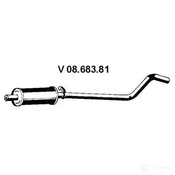 Передний глушитель EBERSPACHER 8XK0 8MR 83009 0868381 4030813038880