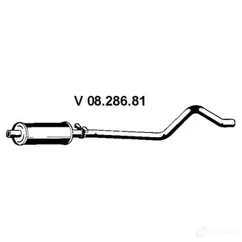 Передний глушитель EBERSPACHER 0828681 U AHQH 4030813038606 82752 изображение 0