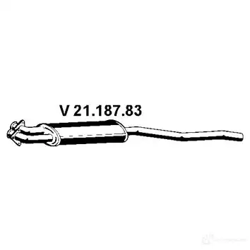 Передний глушитель EBERSPACHER 4030813012040 2118783 85799 8U0 JMI