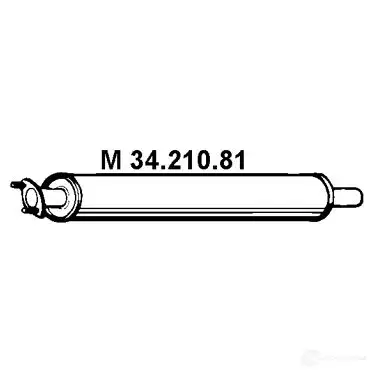 Передний глушитель EBERSPACHER 3421081 4030813427035 1198861353 T K72BX