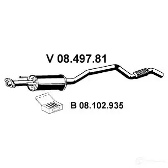 Передний глушитель EBERSPACHER BXLT9V T 82919 4030813038750 0849781