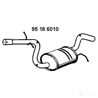 Передний глушитель EBERSPACHER 93897897 95186010 4030813166507 LUB8W Q изображение 0