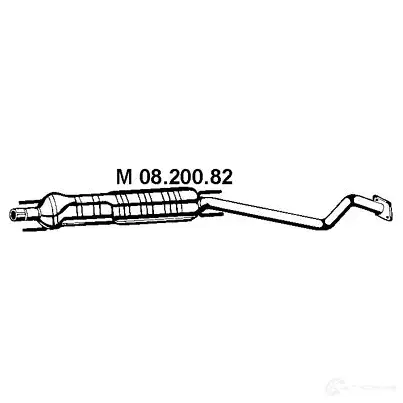 Резонатор EBERSPACHER 82712 0820082 8RQBBO 2 4030813090130 изображение 0