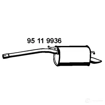 Задний глушитель EBERSPACHER 95119936 4030813167924 EE KV0Z2 90550