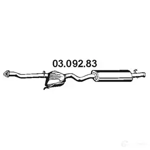 Задний глушитель EBERSPACHER 4DG UKZN 81245 4030813100723 0309283