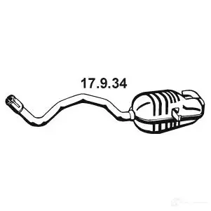Задний глушитель EBERSPACHER 85313 17934 TS8B L 4030813125139
