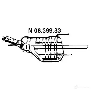 Задний глушитель EBERSPACHER Z2MJ0 M 82873 0839983 4030813090451 изображение 0