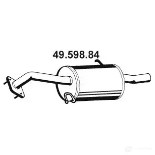 Задний глушитель EBERSPACHER DE 9NTQ 4959884 4030813119558 89080