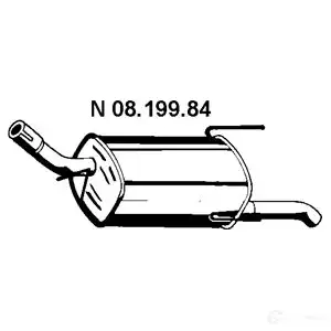 Задний глушитель EBERSPACHER 0819984 BHIY3 N 4030813039740 82707 изображение 0