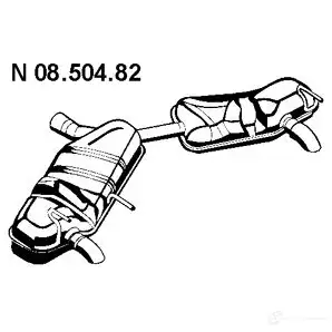 Задний глушитель EBERSPACHER 82940 4030813090666 C XWPW 0850482