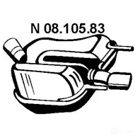 Задний глушитель EBERSPACHER 4030813108804 SQKE T 82608 0810583