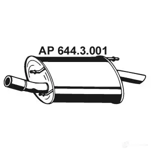 Задний глушитель EBERSPACHER BKZ7 921 89543 6443001 4030813136340 изображение 0