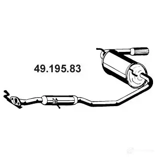 Задний глушитель EBERSPACHER 89030 QBRKF 4 4030813119084 4919583