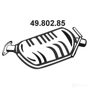 Задний глушитель EBERSPACHER 4980285 A I7REQX 89116 4030813413328