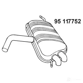 Задний глушитель EBERSPACHER 4030813126600 95117752 90344 1 DZWX9