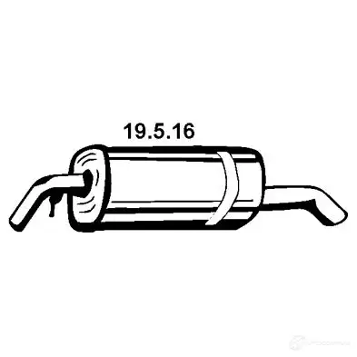 Задний глушитель EBERSPACHER 6VCC 7 19516 85461 изображение 0