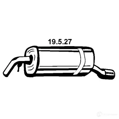 Задний глушитель EBERSPACHER KO ZC43 19527 85466