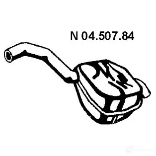 Задний глушитель EBERSPACHER 4030813111330 81922 CQ 2ES 0450784