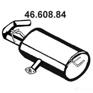 Задний глушитель EBERSPACHER 4030813167399 88564 C7 CVA 4660884