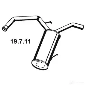 Задний глушитель EBERSPACHER 85483 19711 4030813125467 Z 91EC