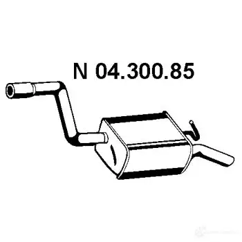 Задний глушитель EBERSPACHER MH GCUY 4030813073294 81802 0430085