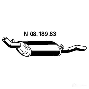 Задний глушитель EBERSPACHER 8 2KV5 4030813036541 0818983 82657