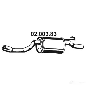 Задний глушитель EBERSPACHER 81138 YDQV5 SQ 0200383