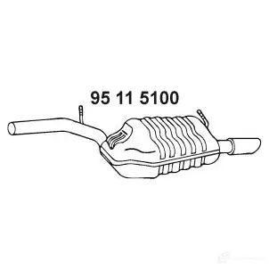 Задний глушитель EBERSPACHER 4030813122473 RU MMO3 95115100 90247