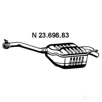 Задний глушитель EBERSPACHER 4030813066005 2369883 QTPL6 P 86908