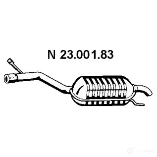 Задний глушитель EBERSPACHER 4030813078930 2300183 I TS28 86543 изображение 0