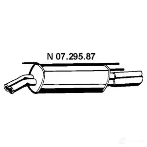 Задний глушитель EBERSPACHER 82405 0729587 1WCRM Z2 4030813006971 изображение 0