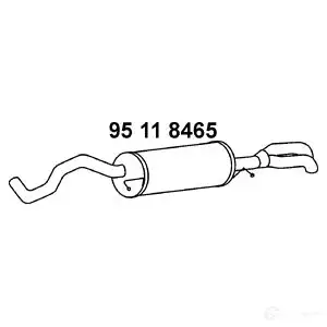 Задний глушитель EBERSPACHER OJTX DQ 95118465 90455 4030813087048