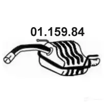 Задний глушитель EBERSPACHER 81047 4030813139655 0115984 HFVAC NW