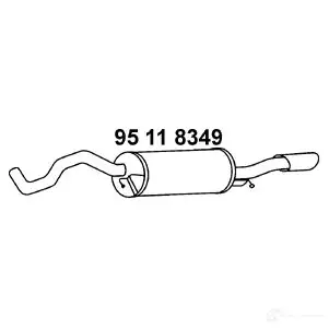 Задний глушитель EBERSPACHER EFHV 2 4030813086539 95118349 90418