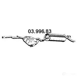 Задний глушитель EBERSPACHER C8V7X K 0399683 4030813101379 81481