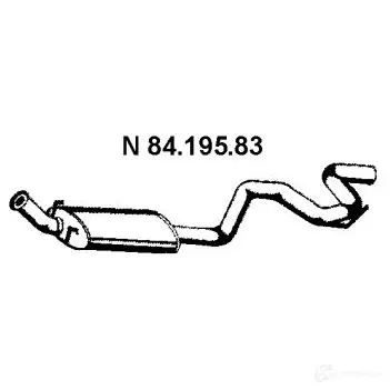Задний глушитель EBERSPACHER 89844 8419583 SUD6T N 4030813150520
