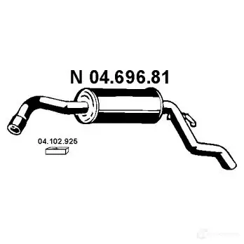 Задний глушитель EBERSPACHER 4030813037289 0469681 D AF6K 81999