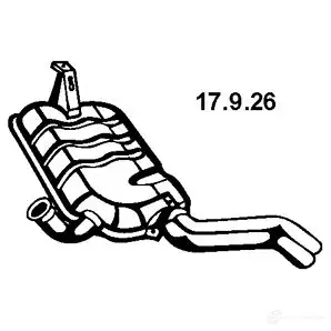 Задний глушитель EBERSPACHER 17926 4030813096545 2R 8M9 85308