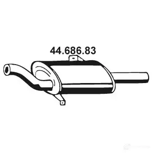 Задний глушитель EBERSPACHER 88312 3N I5MD 4468683 4030813115666
