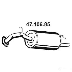 Задний глушитель EBERSPACHER 88665 4030813159295 4710685 M UBKU