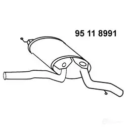 Задний глушитель EBERSPACHER 95118991 44 HK4 4030813095616 90531