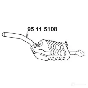 Задний глушитель EBERSPACHER 16RB 4D 4030813122725 90255 95115108