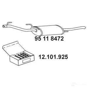 Задний глушитель EBERSPACHER 4030813087055 I5Q JB 95118472 90456