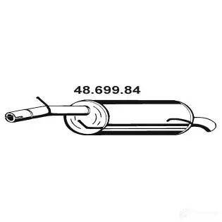 Задний глушитель EBERSPACHER 88966 4030813118711 C5F7G D 4869984