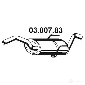Задний глушитель EBERSPACHER 4030813169102 81229 0300783 TX 887WW