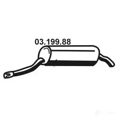 Задний глушитель EBERSPACHER 0319988 4030813143355 81331 JQRGJ XG