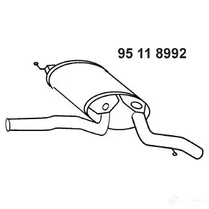 Задний глушитель EBERSPACHER 95118992 4030813095623 90532 PO8S KV