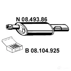 Задний глушитель EBERSPACHER 82918 0849386 4030813011098 QWL9DS 7 изображение 0