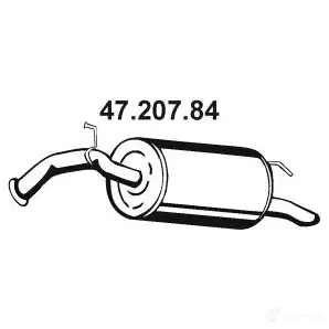 Задний глушитель EBERSPACHER 88700 2BK 76 4030813158304 4720784