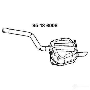 Задний глушитель EBERSPACHER 95186008 1205131138 2 HJOW 4030813423600 изображение 0